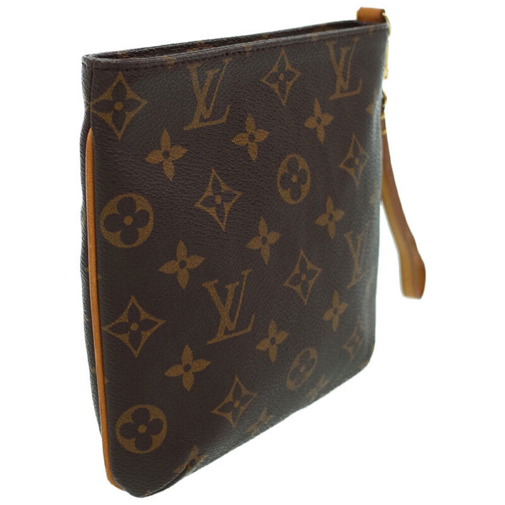 Louis Vuitton Bag Leather Monogram Brown Partition Shoulder